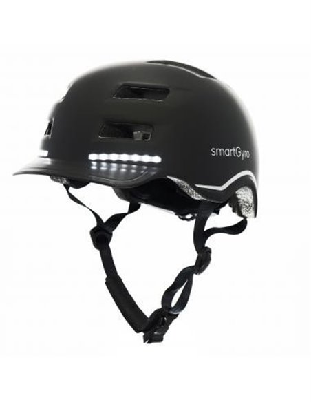 SmartGyro Helmet Max Casco Inteligente con LED Talla L Negro