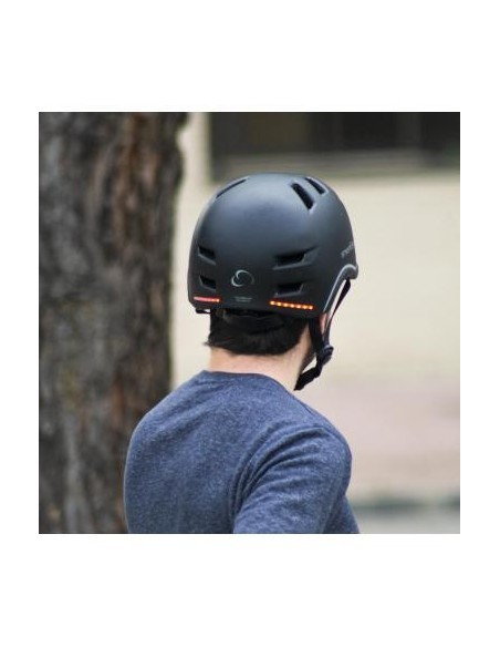 SmartGyro Helmet Max Casco Inteligente con LED Talla L Negro