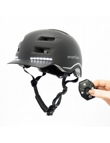 SmartGyro Helmet Max Casco Inteligente con LED Talla L Negro