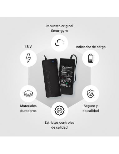 SmartGyro Cargador 4800 de 48V para Patinetes Eléctricos