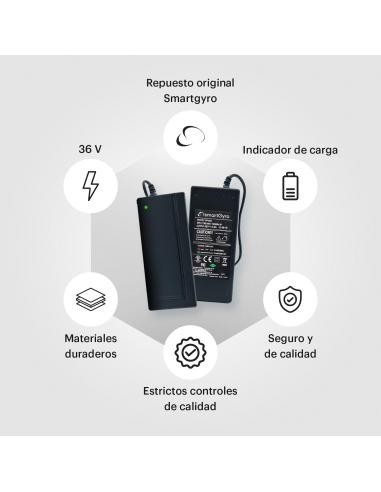 SmartGyro Cargador 3600 de 36V para eBike