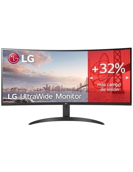 LG 34WR50QC-B 34" LCD UltraWide WQHD 100Hz FreeSync Monitor Curvo