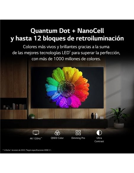 LG 55QNED816RE QNED UltraHD 4K HDR10 55" Televisor