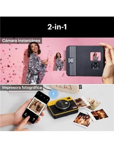 Kodak Mini Shot Retro 3 Cámara + Impresora Fotográfica Sublimación + 60 Fotos