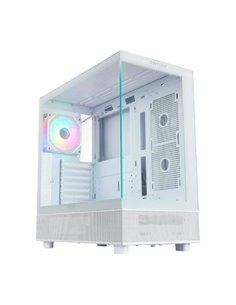 Abysm Danube Sava H400 Caja Doble Cristal Templado USB-C Blanca