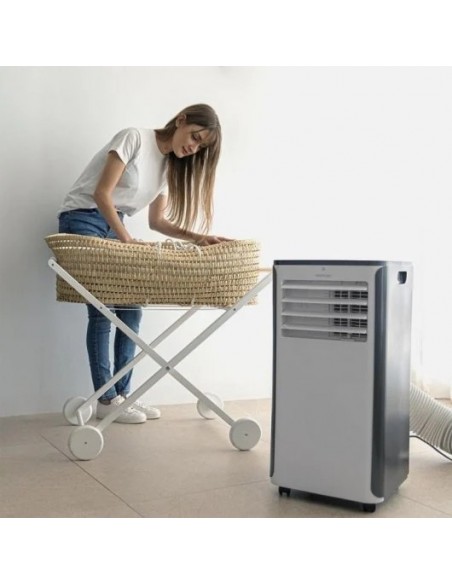 Cecotec ForceClima 9500 Soundless Heating Connected Aire Acondicionado Portátil 9000 BTU