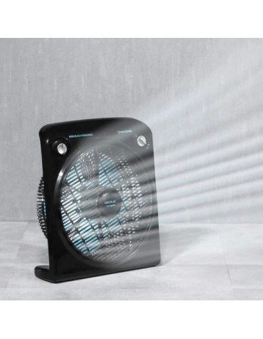 Cecotec EnergySilence 6000 PowerBox Black. Ventilador de Suelo con Temporizador