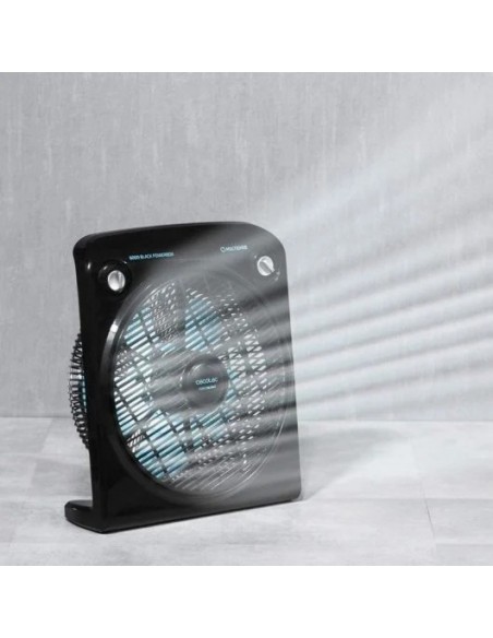 Cecotec EnergySilence 6000 PowerBox Black. Ventilador de Suelo con Temporizador
