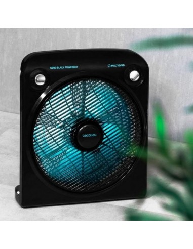 Cecotec EnergySilence 6000 PowerBox Black. Ventilador de Suelo con Temporizador