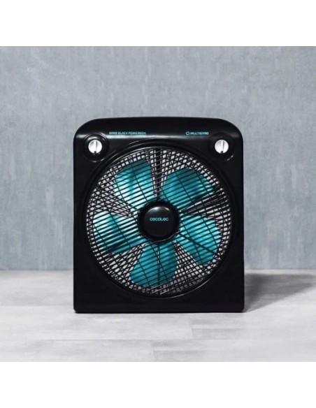 Cecotec EnergySilence 6000 PowerBox Black. Ventilador de Suelo con Temporizador