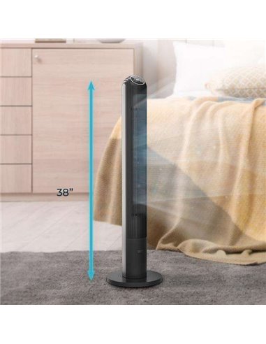 Cecotec EnergySilence 9150 Skyline Smart Design Ventilador de Torre con Mando a Distancia 45W