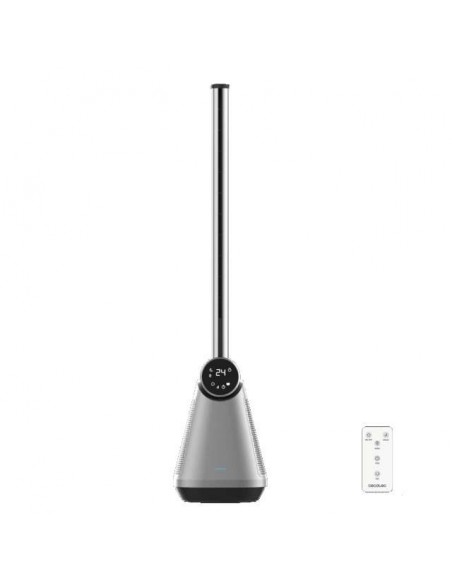 Cecotec EnergySilence 9890 Skyline Bladeless Dark Ventilador de torre sin aspas de 39" con 50W