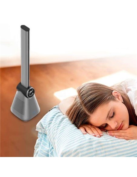 Cecotec EnergySilence 9890 Skyline Bladeless Dark Ventilador de torre sin aspas de 39" con 50W