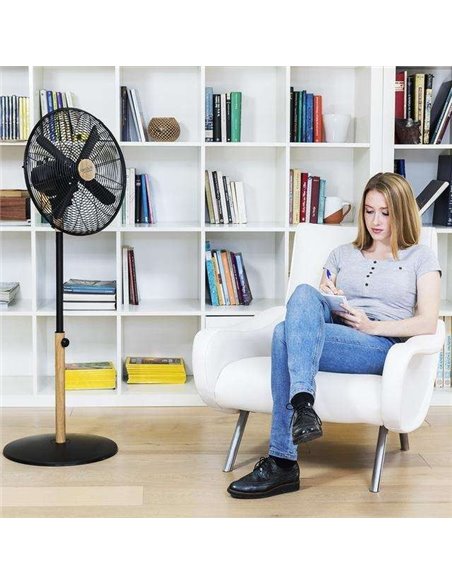 Cecotec EnergySilence 600 Woodstyle Ventilador de Pie 50W
