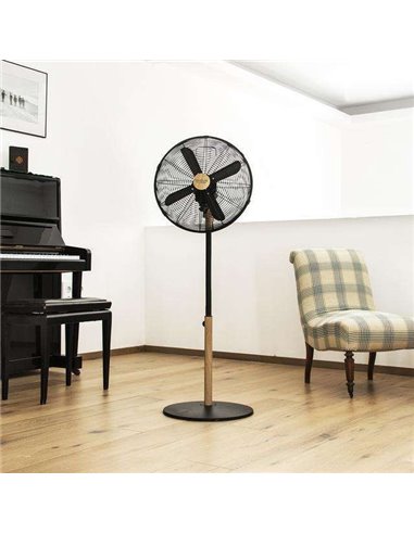 Cecotec EnergySilence 600 Woodstyle Ventilador de Pie 50W