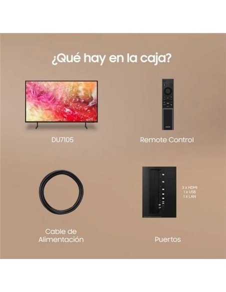 Samsung TU75DU7105KXXC 75" LED Crystal UltraD 4K HDR10+ Televisor