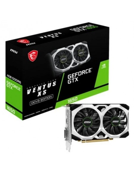 MSI GeForce GTX 1650 D6 VENTUS XS OCV3 4GB GDDR6 Tarjeta Gráfica