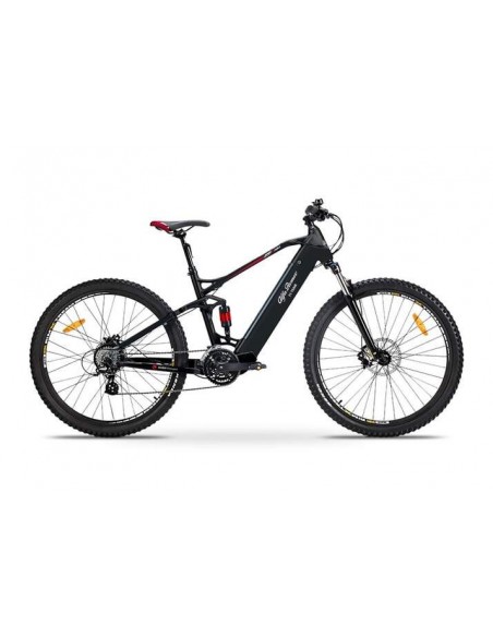Alfa Romeo Bicicleta Eléctrica MTB Doble Suspensión 250W Negra