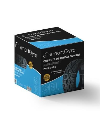 SmartGyro Adventure1 Pack 2 Cubiertas con GEL para Patinetes SmartGyro Tubeless Speedway/Rockway/Crossover