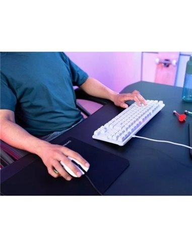 Trust GXT 833W THADO Teclado Gaming metálico y compacto con iluminación LED multicolor