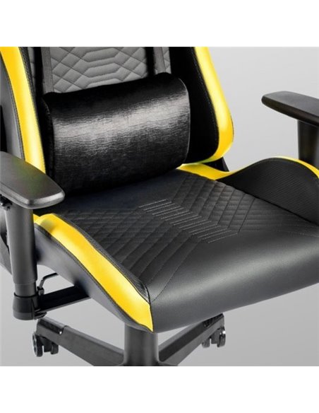 Mars Gaming MGC-Pro Cuero PU Silla Gaming Negro/Amarillo