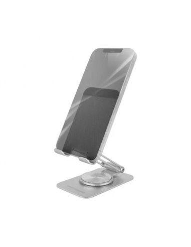 Mars Gaming MA-RSS Soporte 360º Plegable para Smartphone de Aluminio Gris Plateado