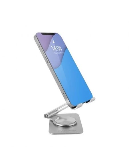 Mars Gaming MA-RSS Soporte 360º Plegable para Smartphone de Aluminio Gris Plateado