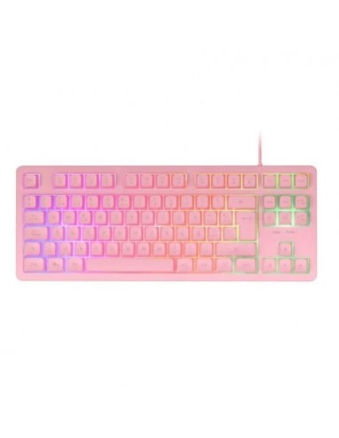 Mars Gaming MK023 TKL H-Mech Teclado Gaming FRGB Rosa