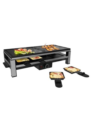 Cecotec Cheese&Grill 12000 Inox MixGrill. Raclette de Queso y grill de 2000W