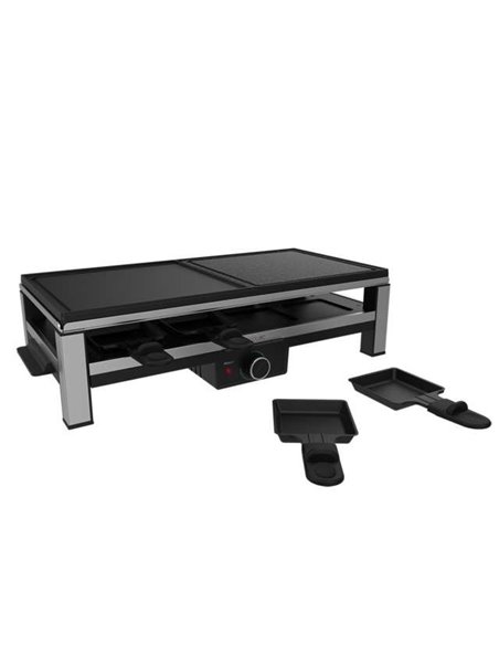 Cecotec Cheese&Grill 12000 Inox MixGrill. Raclette de Queso y grill de 2000W