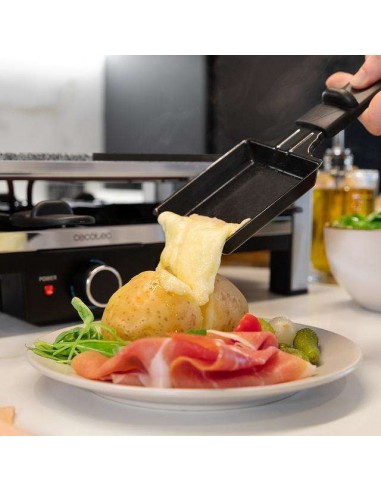Cecotec Cheese&Grill 12000 Inox MixGrill. Raclette de Queso y grill de 2000W