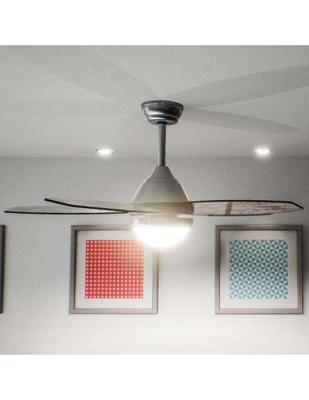 Cecotec EnergySilence Aero 490 Ventilador de Techo con Luz LED y Mando 50W
