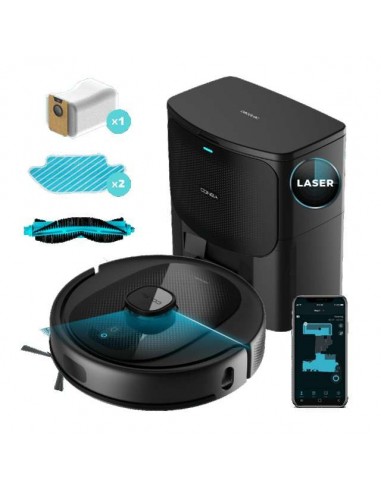Cecotec Conga 7490 Immortal Home X-Treme Robot aspirador con navegación láser y base de autovaciado.