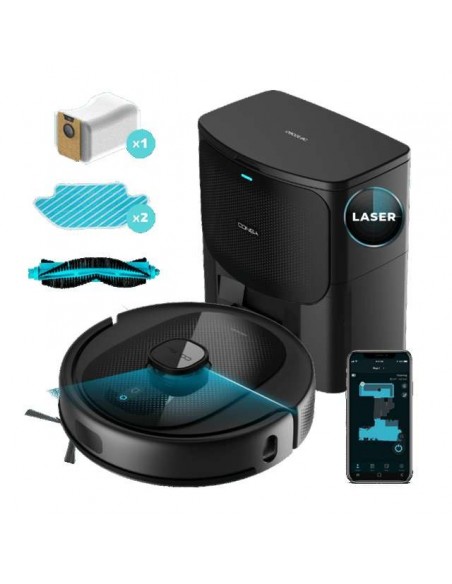 Cecotec Conga 7490 Immortal Home X-Treme Robot aspirador con navegación láser y base de autovaciado.
