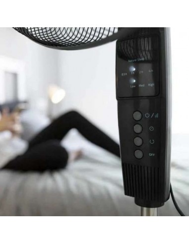 Cecotec EnergySilence 610 MaxFlow Control. Ventilador de Pie con Mando a Distancia y Temporizador 70W