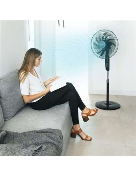 Cecotec EnergySilence 610 MaxFlow Control. Ventilador de Pie con Mando a Distancia y Temporizador 70W