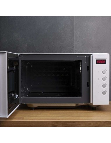Cecotec GrandHeat 2000 Flatbed White. Microondas sin plato 20L 700W