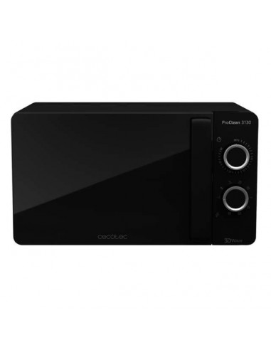 Cecotec ProClean 3130. Microondas con Grill Negro 20L 700W