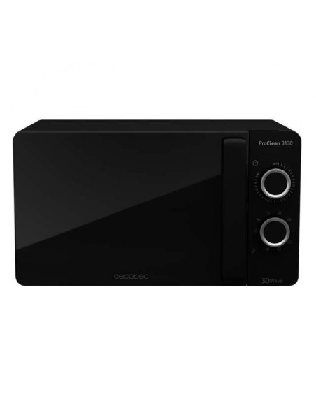 Cecotec ProClean 3130. Microondas con Grill Negro 20L 700W