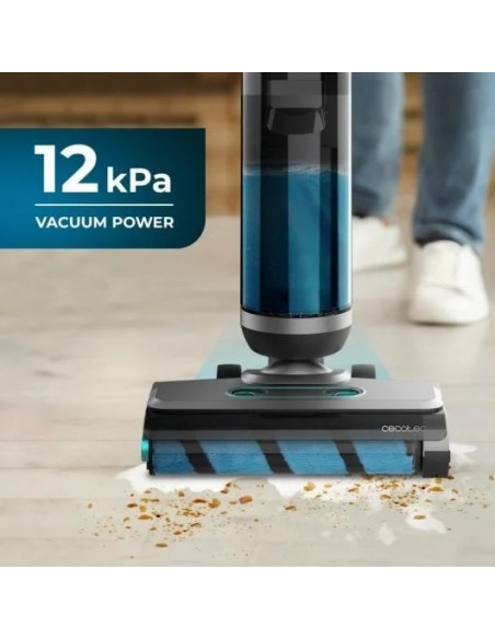 Cecotec FreeGo Wash&Vacuum Fregona eléctrica sin cables de 200 W. Friega y Aspira a la vez