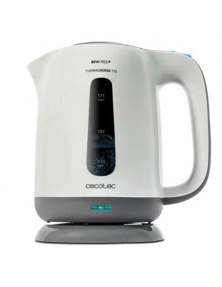 Cecotec ThermoSense 170. Hervidor de Agua Eléctrico Libre de BPA 1.7L 2200W