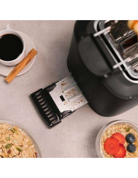 Cecotec Toast&Taste 16000 Extra Double.Tostadora Vertical 2 Ranuras Largas de 1630W