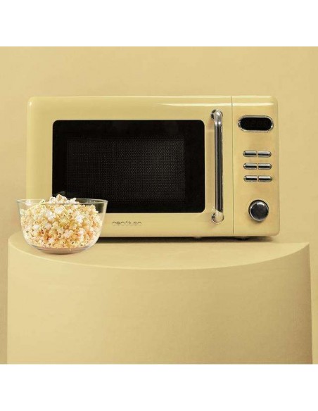 Cecotec ProClean 5110 Retro Yellow Microondas Digital con Grill 20L 700W