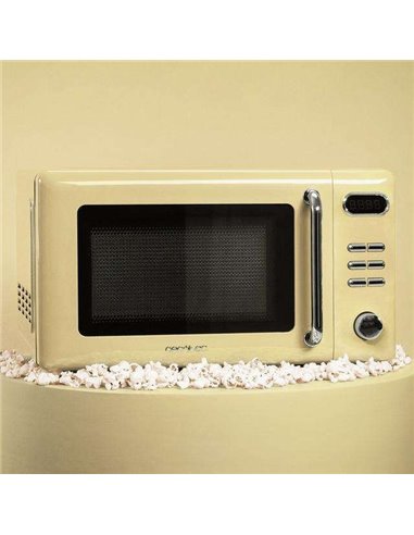 Cecotec ProClean 5110 Retro Yellow Microondas Digital con Grill 20L 700W