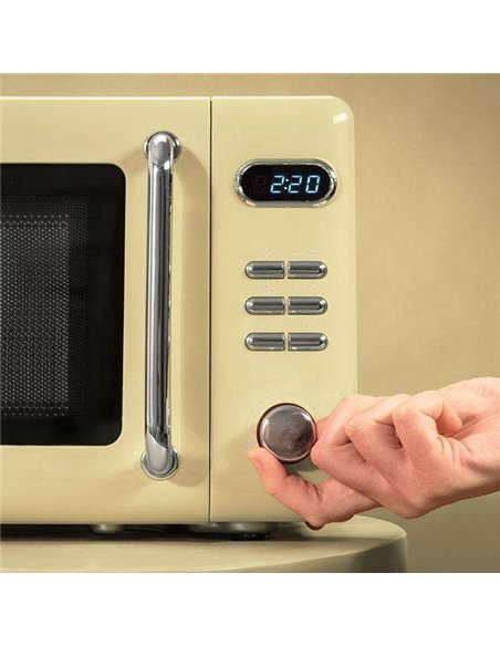 Cecotec ProClean 5110 Retro Yellow Microondas Digital con Grill 20L 700W