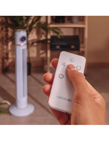 Cecotec EnergySilence 1090 Skyline Retro Smart Blue Ventilador de torre de 32" con 40W