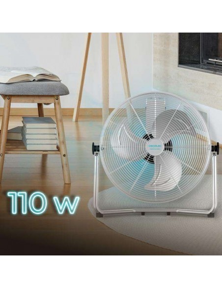 Cecotec EnergySilence 4500 Gyro Pro Ventilador Industrial de Suelo 110W Plata