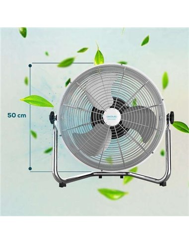 Cecotec EnergySilence 4500 Gyro Pro Ventilador Industrial de Suelo 110W Plata