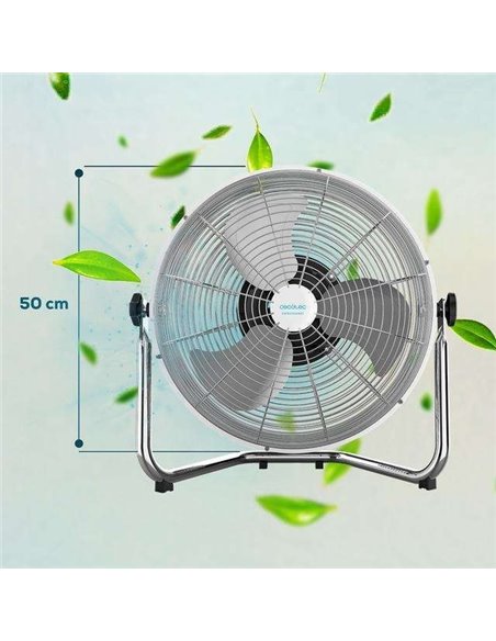 Cecotec EnergySilence 4500 Gyro Pro Ventilador Industrial de Suelo 110W Plata