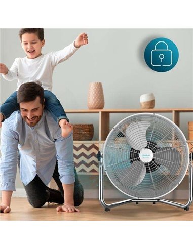 Cecotec EnergySilence 4500 Gyro Pro Ventilador Industrial de Suelo 110W Plata